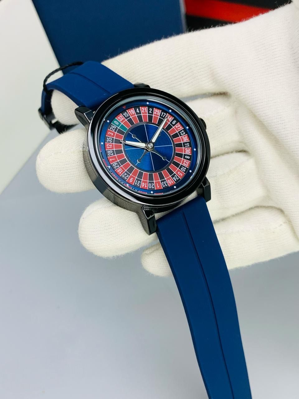 Casino Dial Rotating Strap Watch
