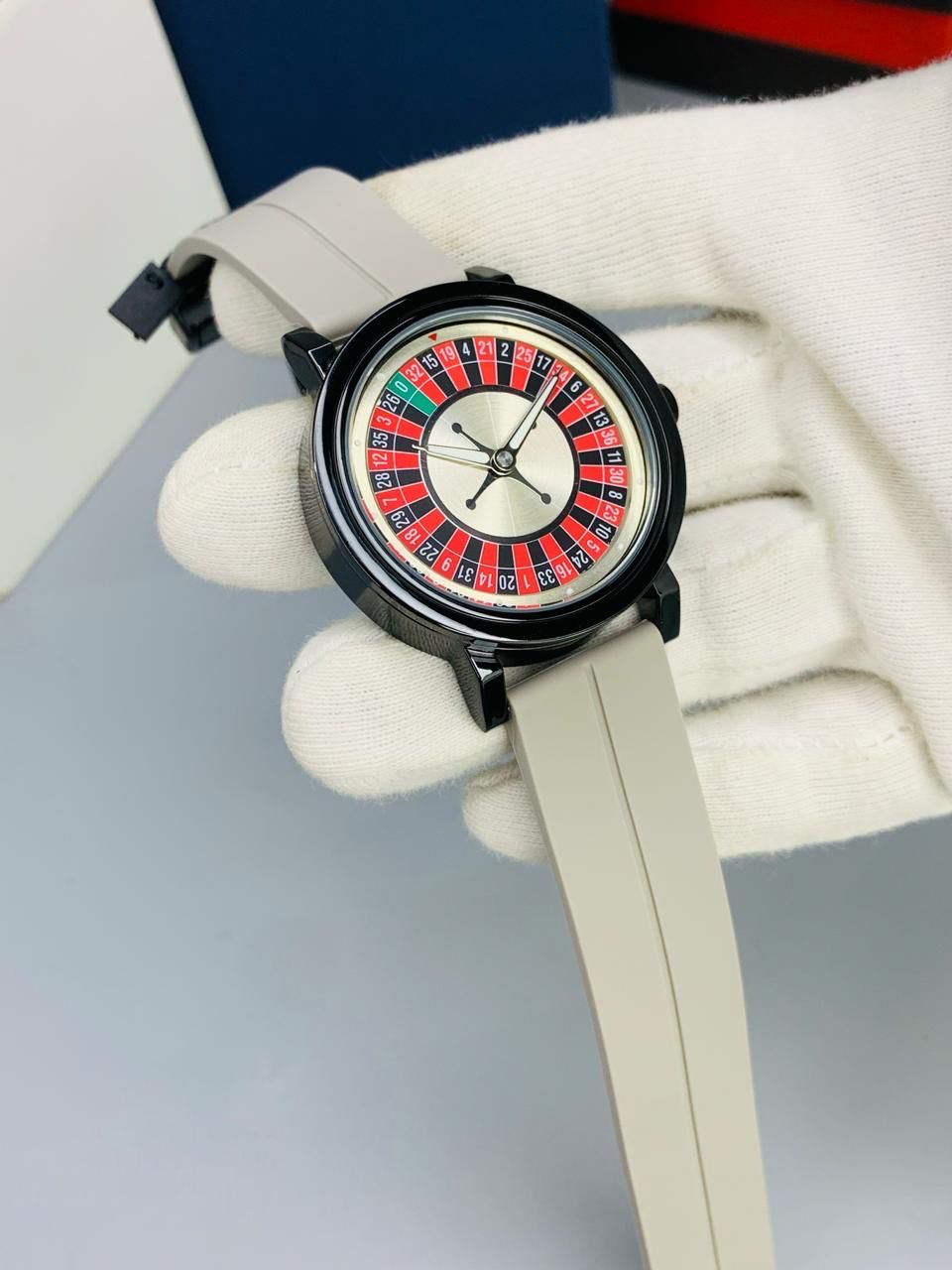 Casino Dial Rotating Strap Watch