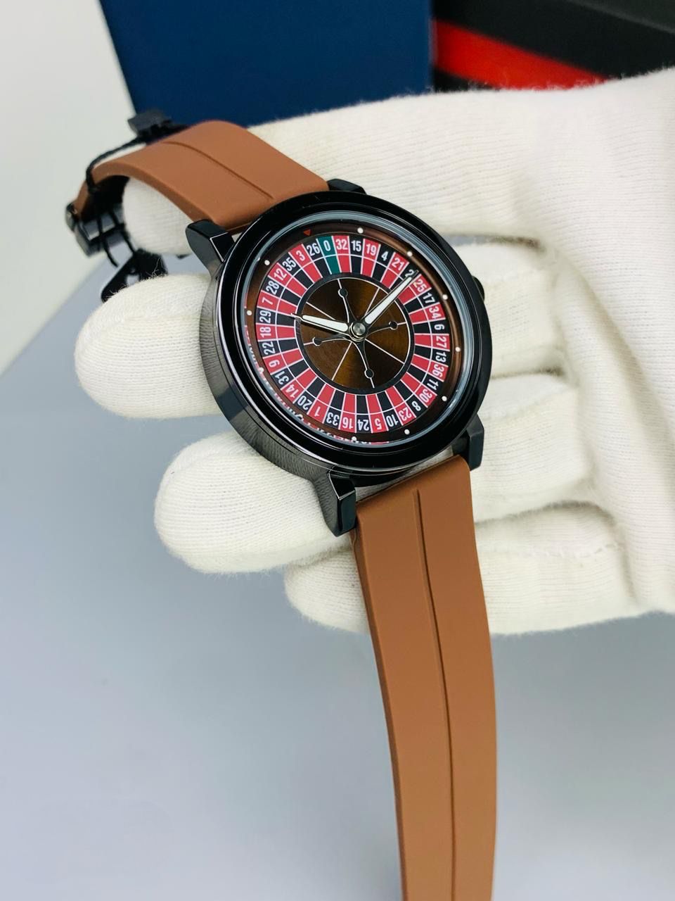 Casino Dial Rotating Strap Watch