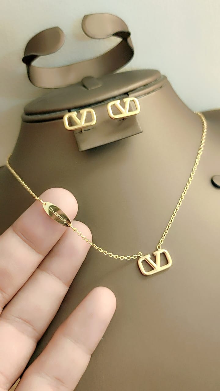 Valentino Stainless Steel Necklace