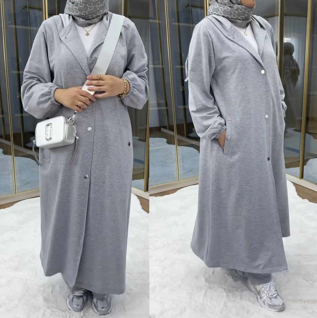 SS-101 2ps Long Winter Hoodie CO-ORD Set