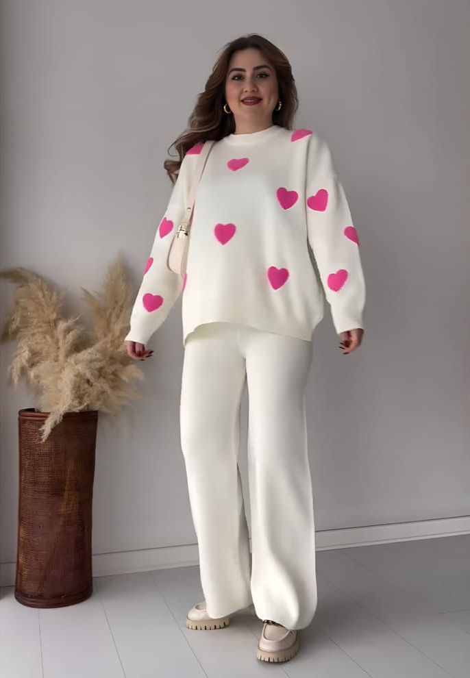 Printed Warm Winter Fleece Co-Ord Set