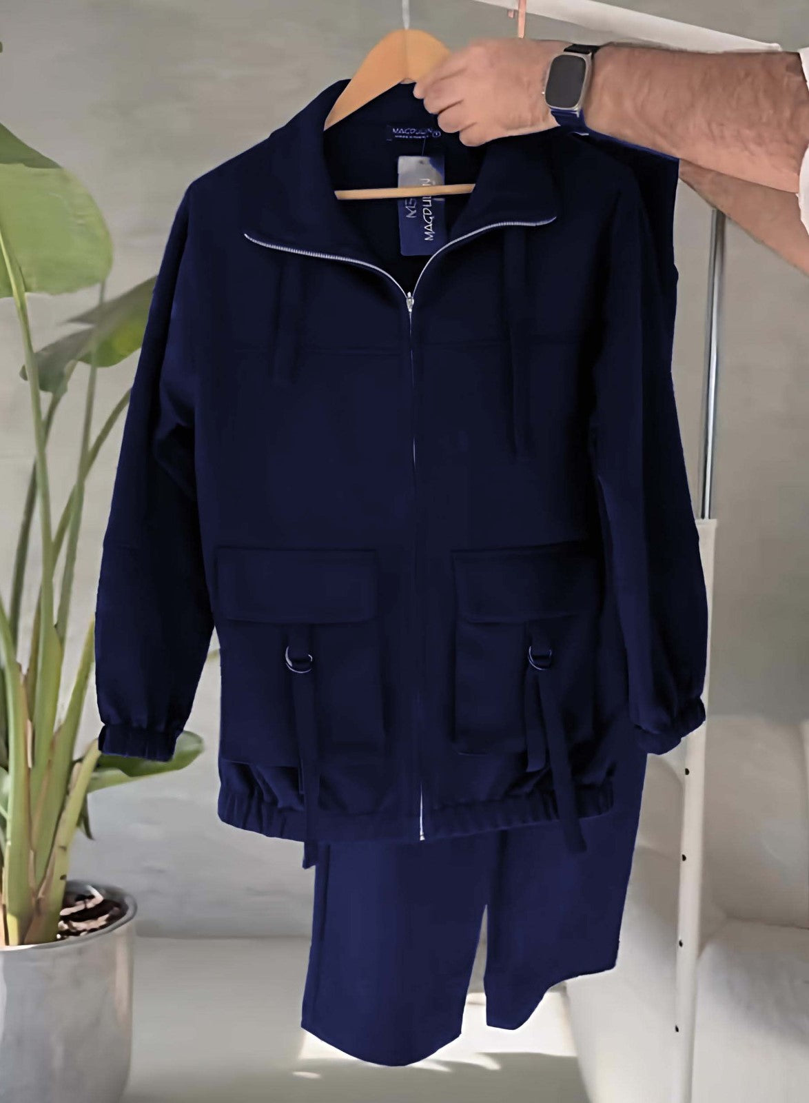 SS-111 Oxfona 6-Pocket Cargo Style 2-Pcs Winter Co-Ord Set