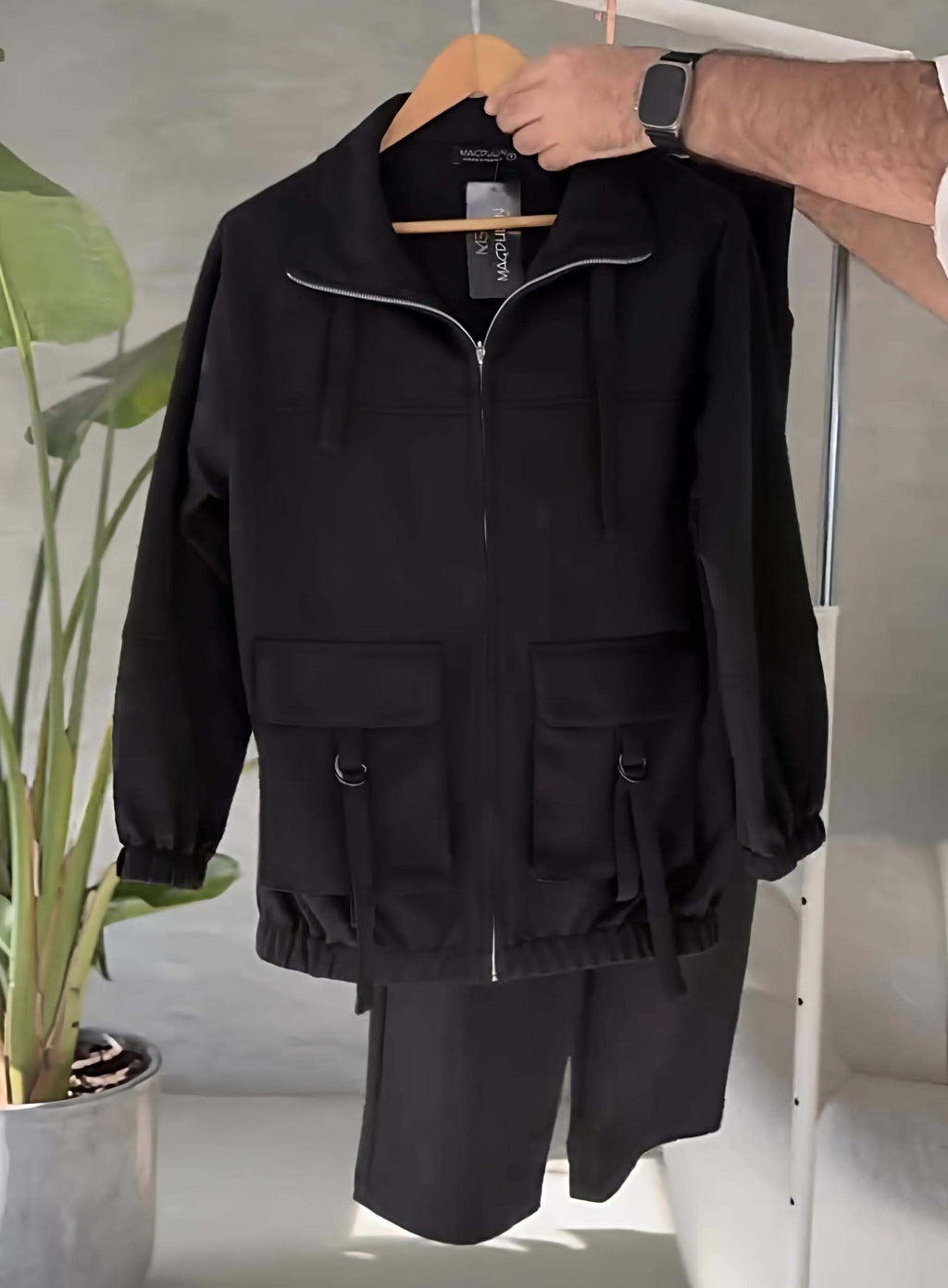 SS-111 Oxfona 6-Pocket Cargo Style 2-Pcs Winter Co-Ord Set